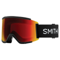 Main view of the Smith Squad XL Goggles in Black, ChromaPop Sun Red Mirror lens, unisex model