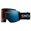 Main view of the Smith Squad XL Low Bridge Goggles, black frame.