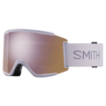 Main view of the Smith Squad XL Low Bridge Goggles, white frame.