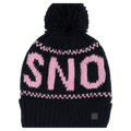 Front view of Rojo Sno Beanie - Womens in True Black