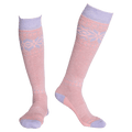 Front view of Rojo Snowfall Sock - Womens- in colour Lilas