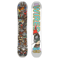Wired 2027 Chris Haslam Artist Snowboard with colorful gnome cartoon graphics and vertical brand logo on a white base.