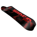 Wired 2027 Seeker Womens Snowboard featuring a black top sheet with red roses and a black base with bold red branding.2
