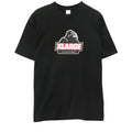 Black short-sleeve t-shirt with a central X-Large gorilla graphic logo in red and white.