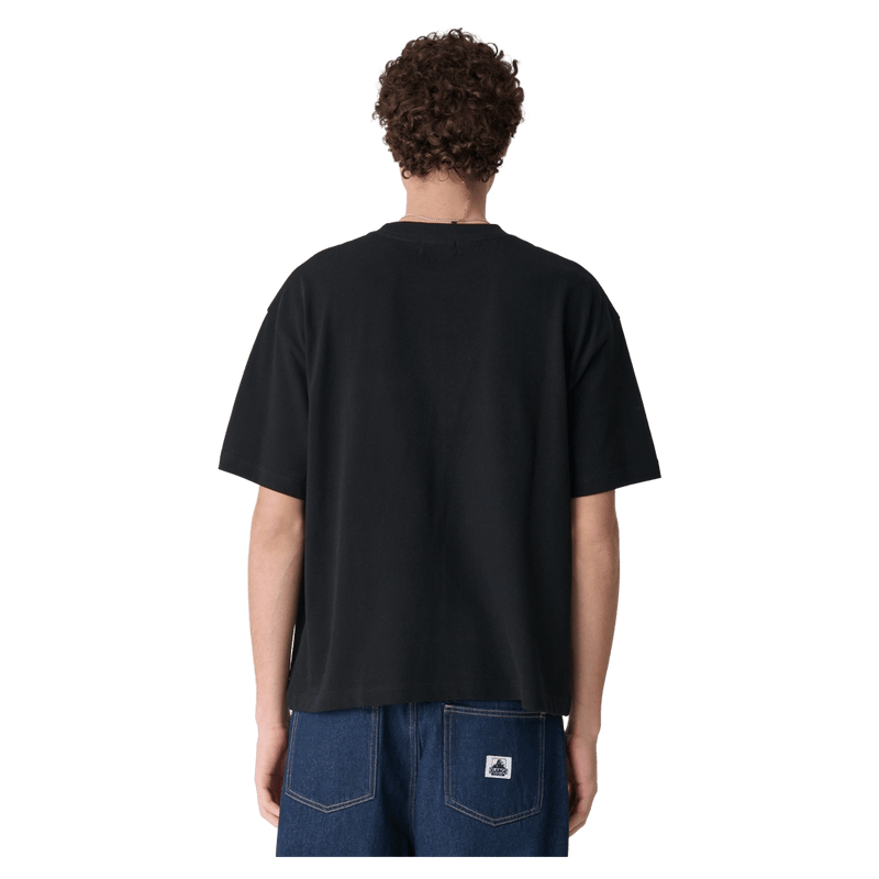 Back view of the X Large Vertical Gorilla Fit Tee in colour Black