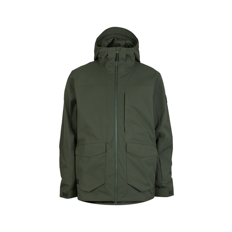 Front view of XTM Ridge Line Ski Jacket in colour Ivy