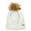 Main view of the XTM Shea Beanie in White colourway, unisex's model