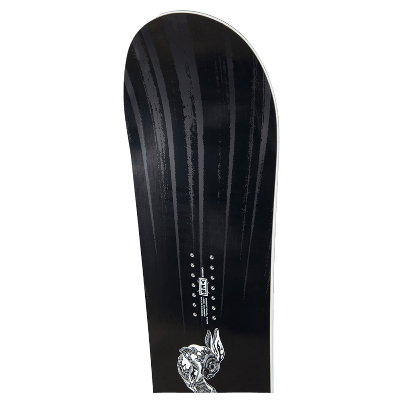 End view of the YES 2027 Drive Dir. Twin Snowboards, 26/27 's model
