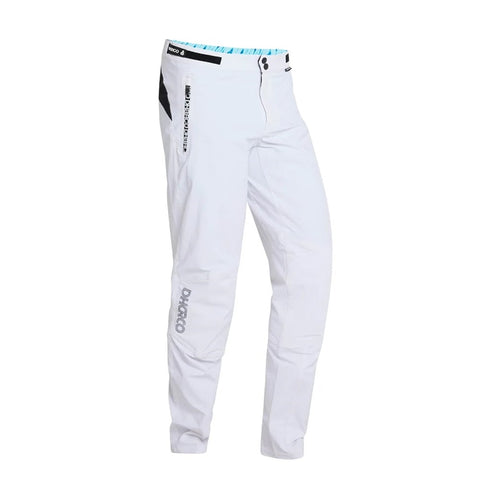 Youth mtb pants in white.