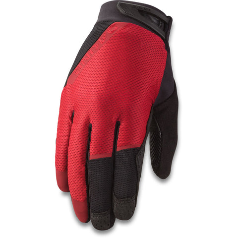 Mens Dakine Boundary bike glove in deep red colour.