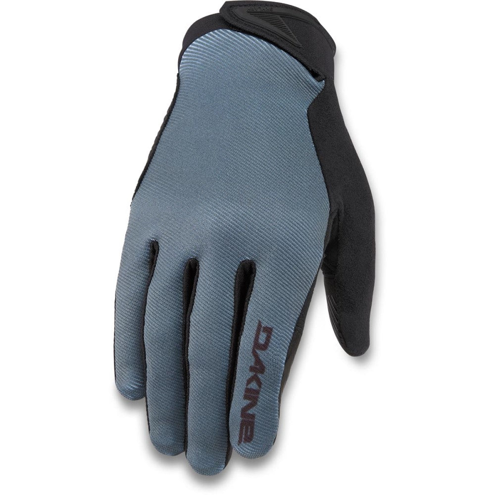 Men's bike glove in blue with black palm and thumb.