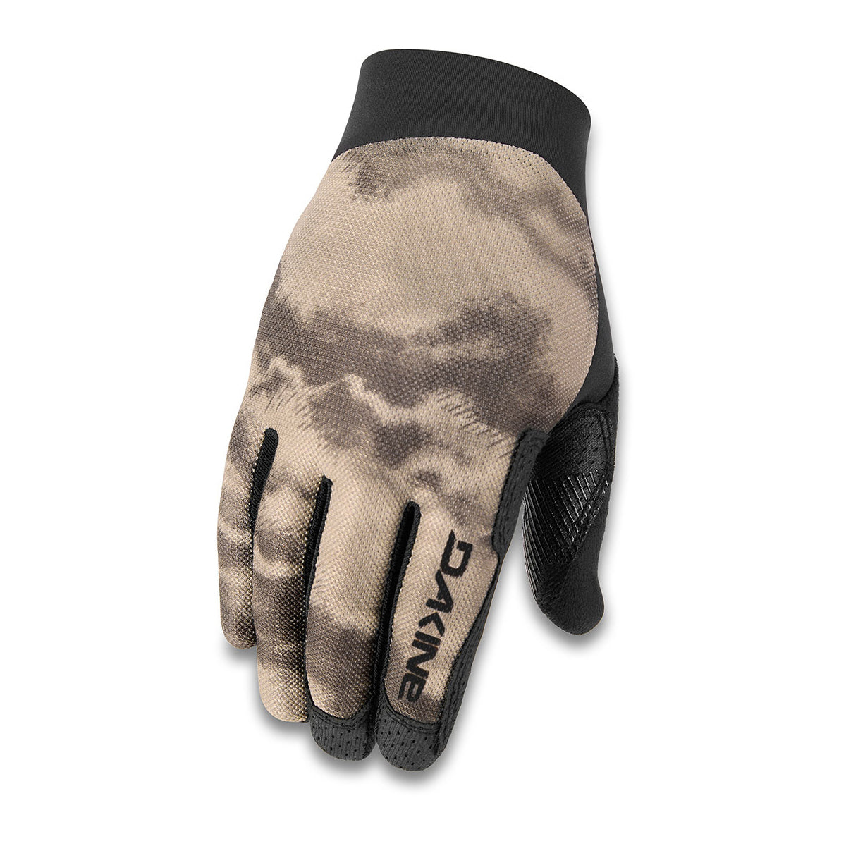 Mens Dakine Vectra bike glove in Ashcroft Camo print. Brown and tan camo colours.