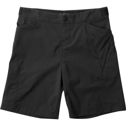 Black bike shorts in youth sizing.