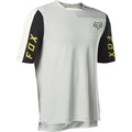 Light grey short sleeve mtb jersey for men.
