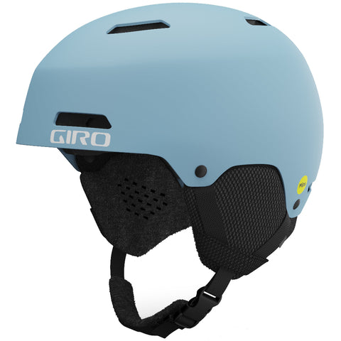 Giro Crue Jr snow Helmet for kids, in Light Harbour Blue featuring Mips and a dial-fit system
