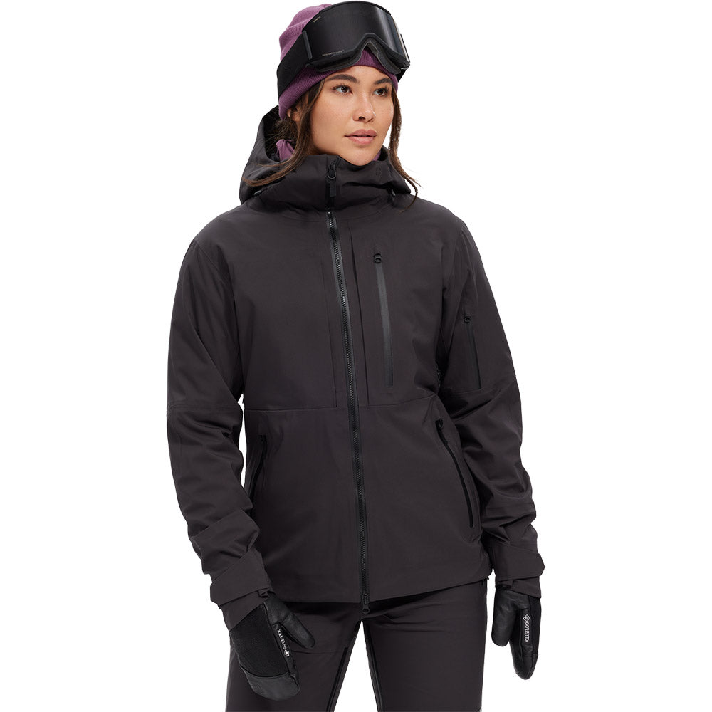 Black ski jacket womens store