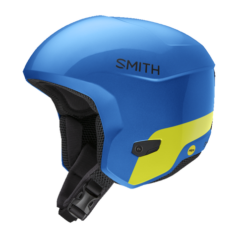 Smith Counter snow Helmet in Electric Blue Stripe featuring MIPS protection and Koroyrd