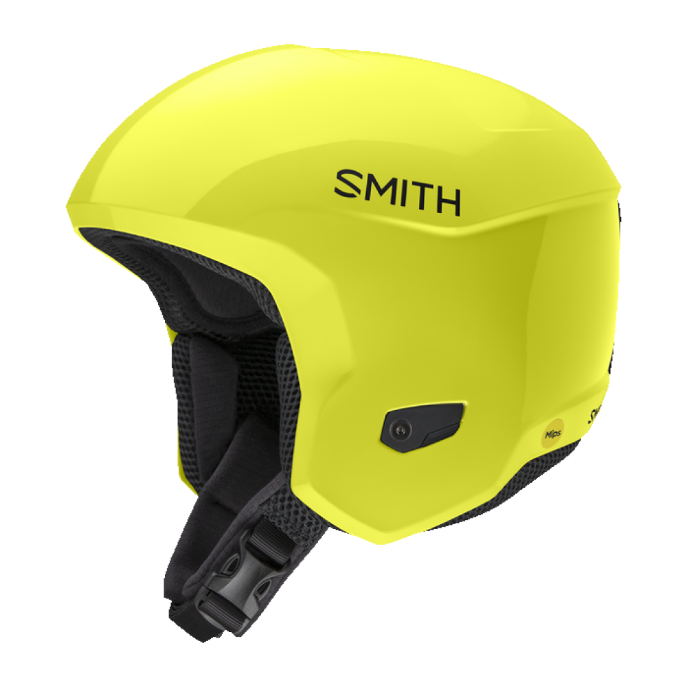 Smith Counter snow Helmet in Neon Yellow featuring MIPS protection and Koroyrd