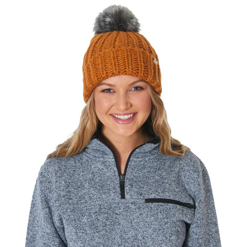 Rip Curl Chunky Fur Pom Pom Beanie