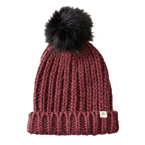 Rip Curl Chunky Fur Pom Pom Beanie