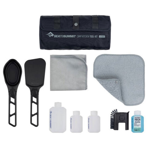 Camp Kitchen Tool Kit inc Soap 10 Piece Set
