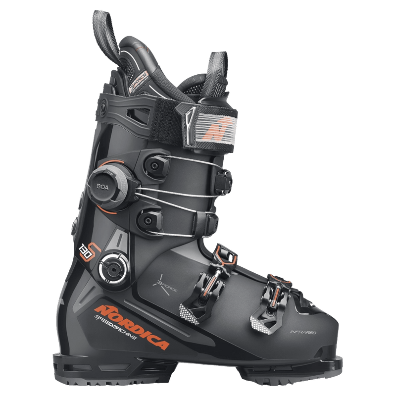 Side view of Nordica Speedmachine 3 130 Cuff BOA Ski Boots