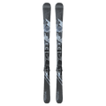 Top view of the Nordica 2027 Wild Belle DC 84 Ski w/ Binding for Women, featuring a mountain graphic in black and blue.