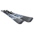 Top view of the Nordica 2027 Wild Belle DC 84 Ski w/ Binding for Women, featuring a mountain graphic in black and blue.