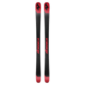 Base view of the Nordica 2027 Enforcer 89 Ski, featuring a black base with red tips and tail, and contrast branding