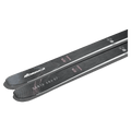 Top view of Nordica 2027 Santa Ana 87 Ski for Women with mountain landscape graphic in blue, white, and red over black base.