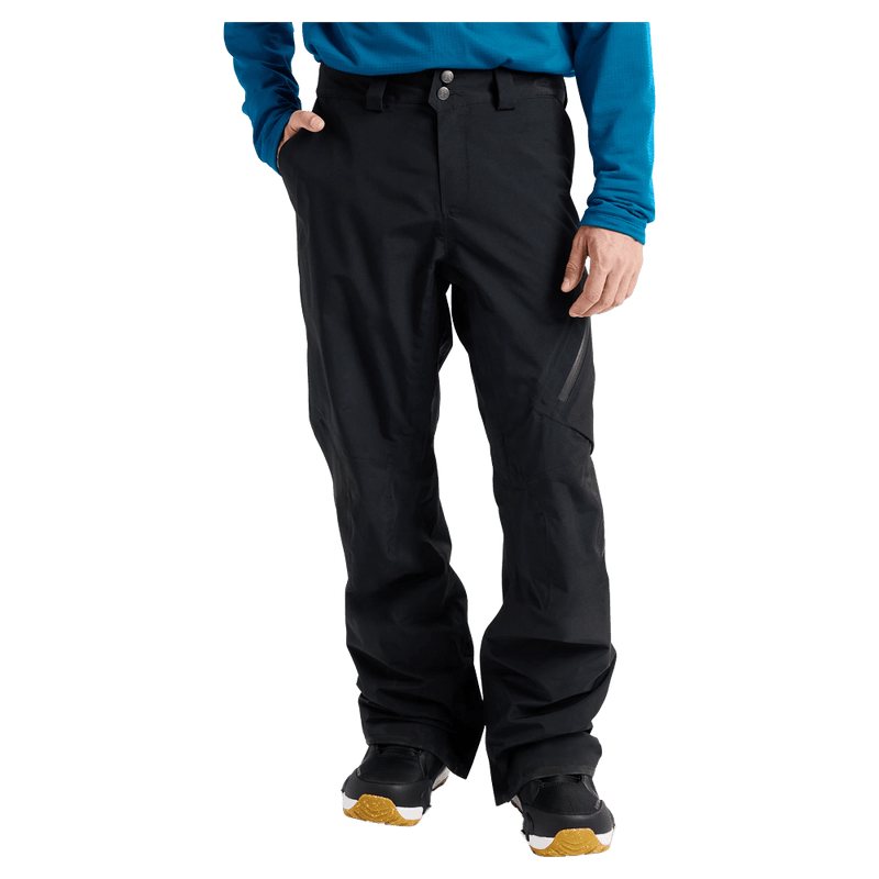 Front view of a man wearing the Burton AK Cyclic Gore-Tex 2L Snowboard Pants in Black