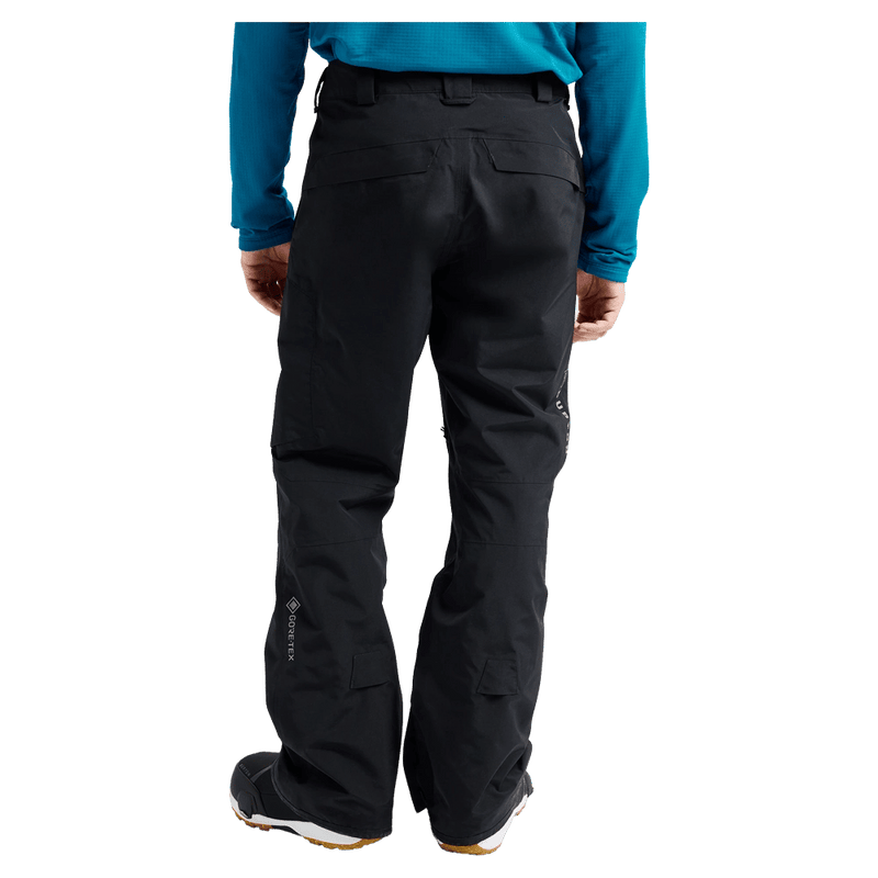 Rear view of a man wearing the Burton AK Cyclic Gore-Tex 2L Snowboard Pants in Black