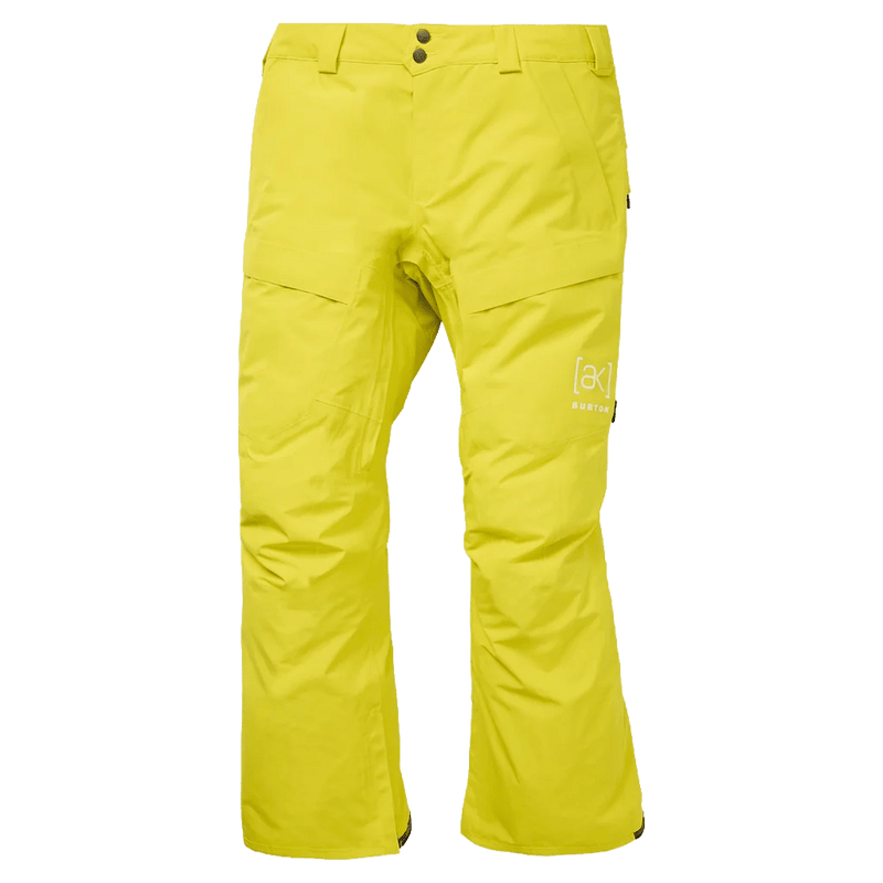 Product view of the Burton AK Swash Gore-Tex 2L Snowboard Pants in yellow