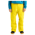 Front cropped view of a man wearing the  Burton AK Swash Gore-Tex 2L Snowboard Pants in Yellow