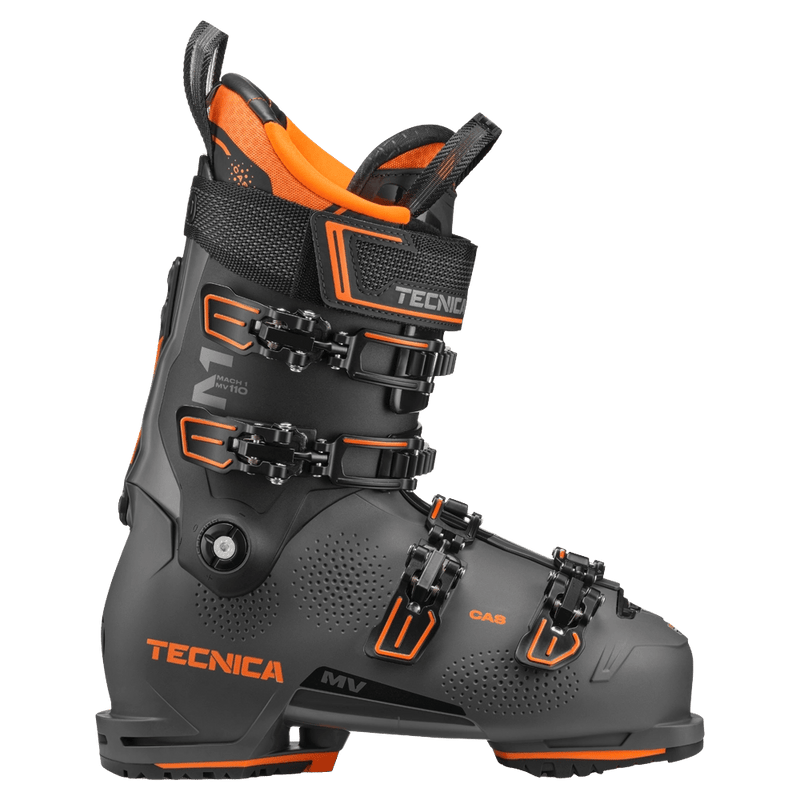 Side view of Tecnica Mach1 110 MV TD GW Ski Boots