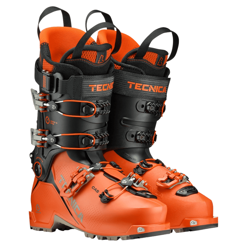 Both view of Tecnica Zero G Tour Pro Ski Boots