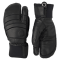 Hestra Leather Fall Line 3 Finger Glove in colour Black.