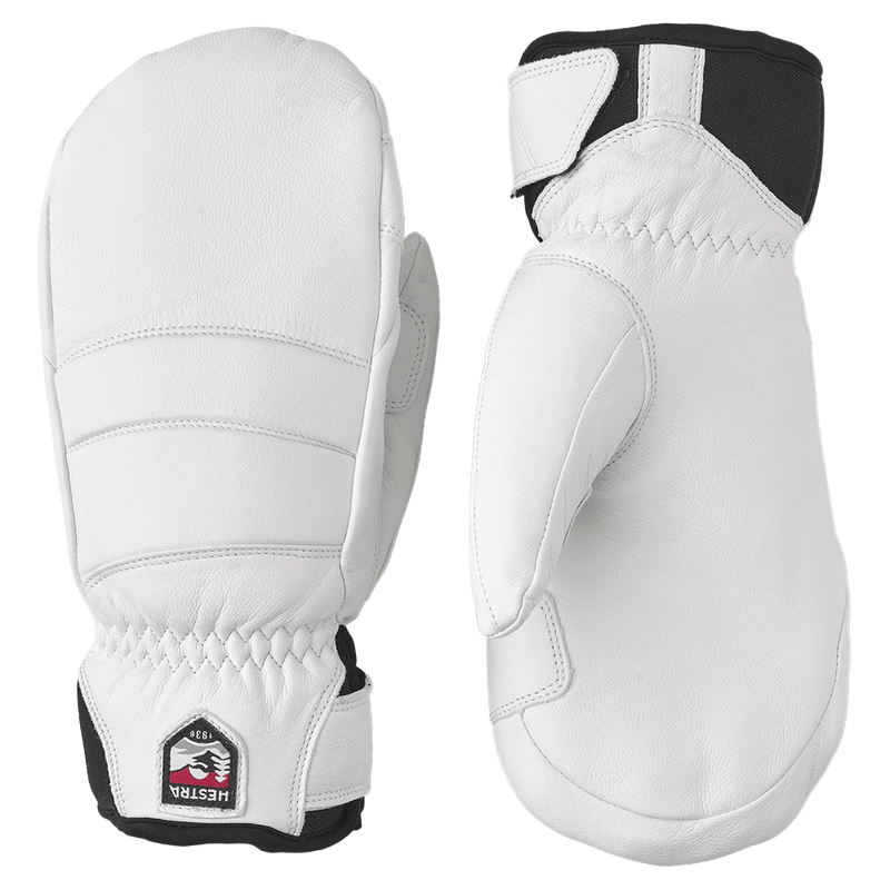 View of Hestra Leather Fall Line Mitt - Womens in colour White.