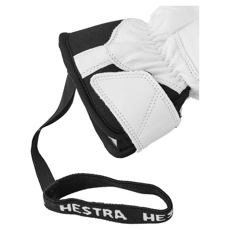 View of Hestra Leather Fall Line Mitt - Womens in colour White.