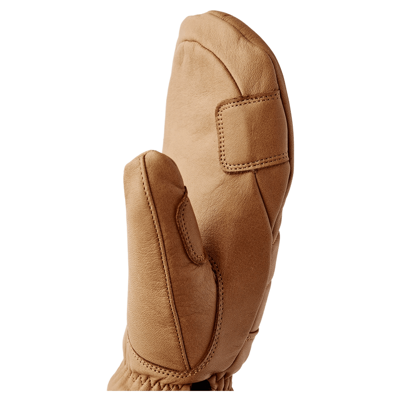 View of Hestra Leather Fall Line Mitt - Womens in colour Cork.