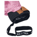 View of Hestra Leather Fall Line Mitt - Womens in colour Cerise.