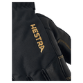 Hestra Army Leather Gore-Tex 5 Finger Glove in colour Black/Black.
