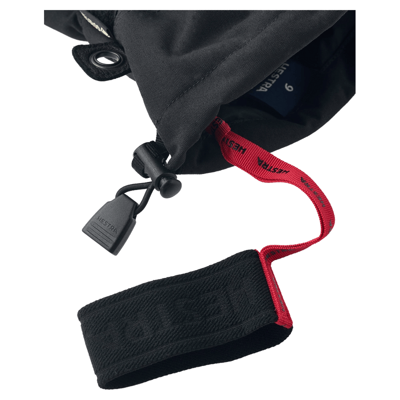 Hestra Army Leather Gore-Tex 5 Finger Glove in colour Black/White.