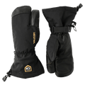 View of Hestra Army Leather Gore-Tex 3 Finger Glove in Black/Black.