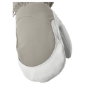 Hestra Heli Ski Mitt - Womens in colour Khaki/Off White.
