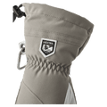 Hestra Heli Ski Mitt - Womens in colour Khaki/Off White.