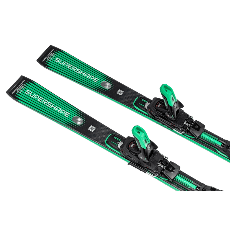 Tail view of Head 2027 Supershape e-Magnum SW Ski w/ Bindings