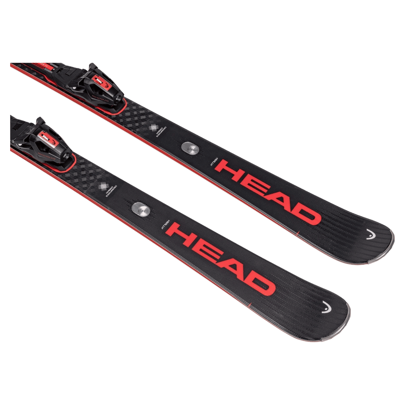 Tip view of Head 2027 Supershape e-Rally SW Ski w/ Bindings