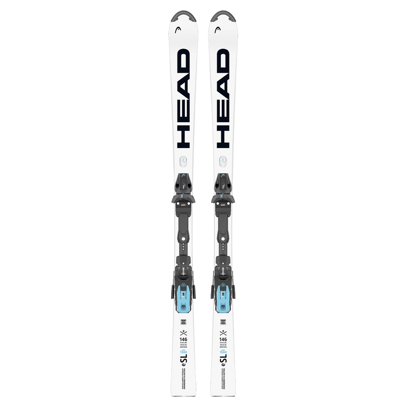 Top view of Head 2027 WC Rebel e-SL Team SW RP Ski w/ Binding - Kids