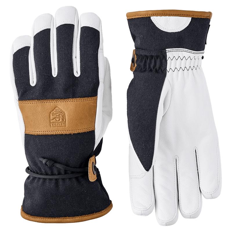 View if Hestra Voss CZone 5 Finger Glove in colour Black/Cork.